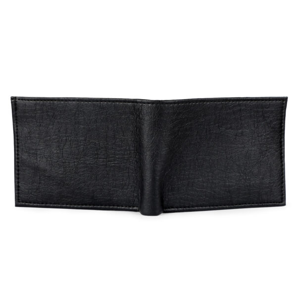Broad Bull Black Leather Wallet for Men, 6 Card Slot - Image 4