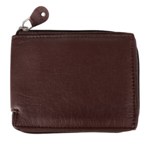 Buy Brown Zip Around Wallet online | Broad Bull