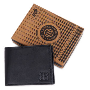 Broad Bull Men's Leather Bi-Fold Wallet